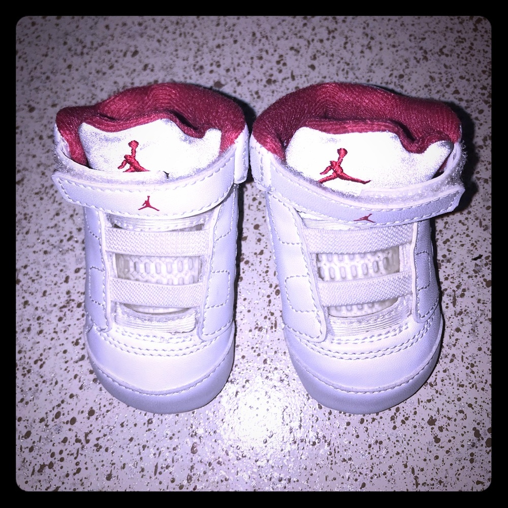 Red & White Baby/Infant Jordans.  Size 1C.